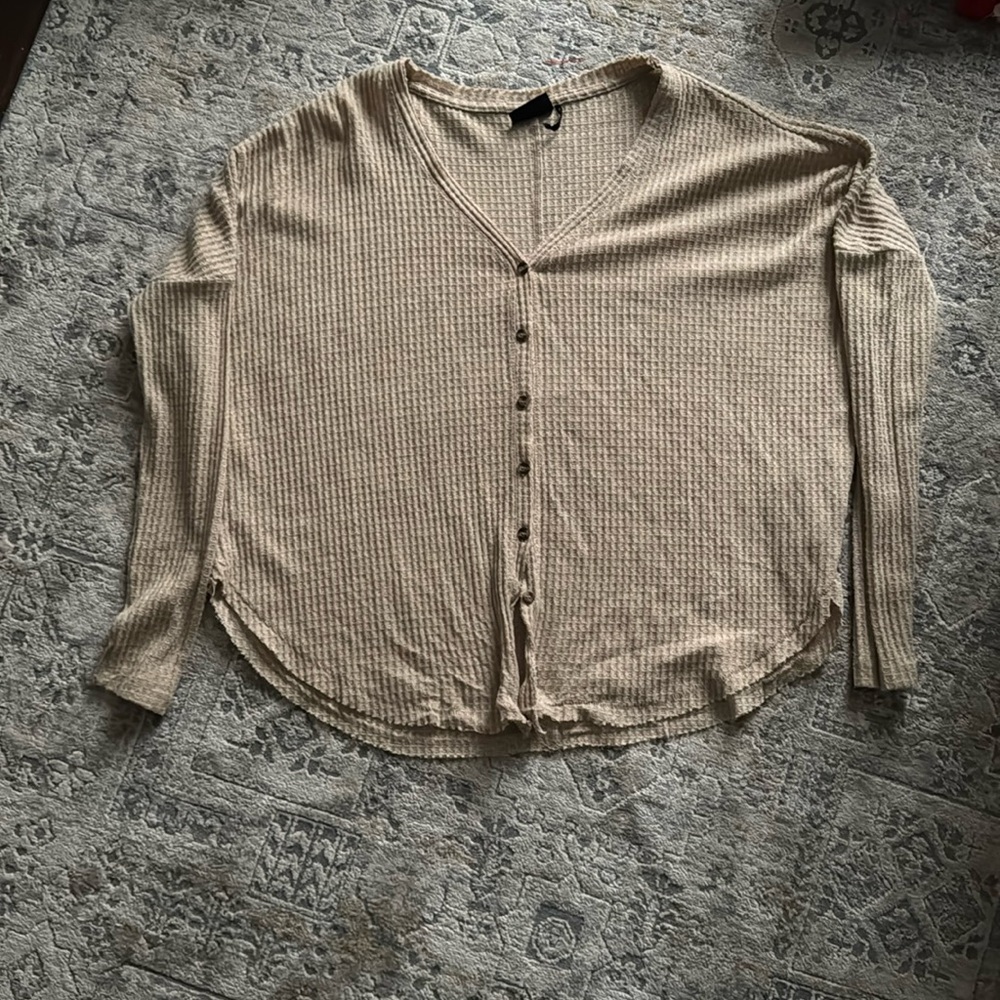 Urban outfitters tan cardigan sweater